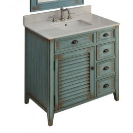 Abbeville Distressed Blue 36"